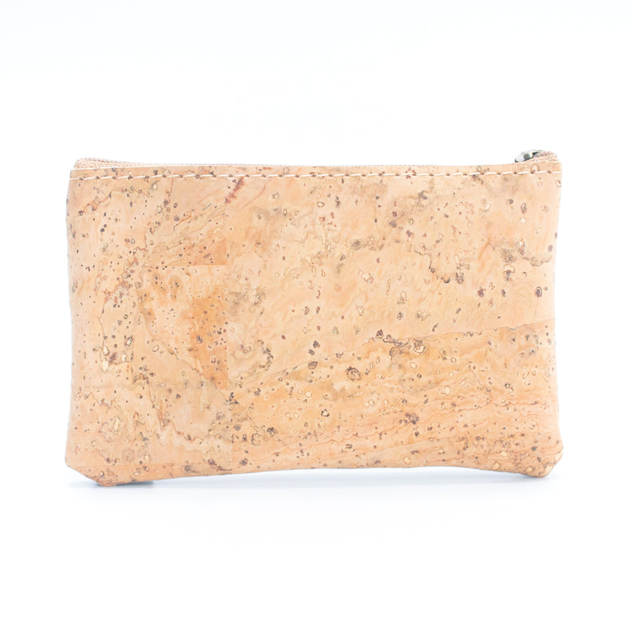 Aztec Patterned Natural Cork Coin Purse