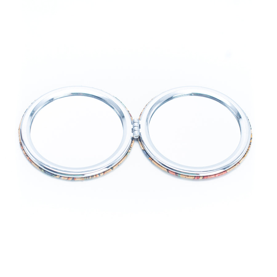 Portuguese Tiles Natural Cork Compact Mirror