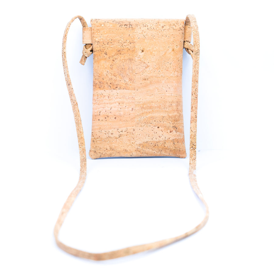 Black & Gold Flecked Cork Mobile Sling Crossbody Bag