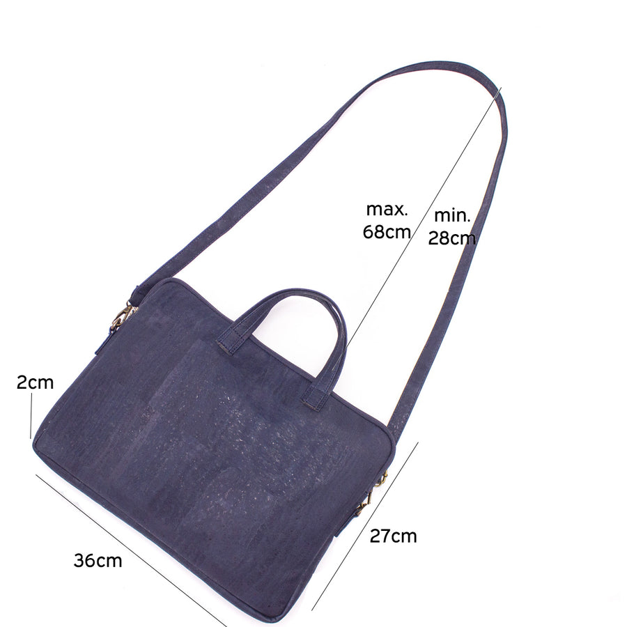 Vegan Natural Cork Laptop Bag