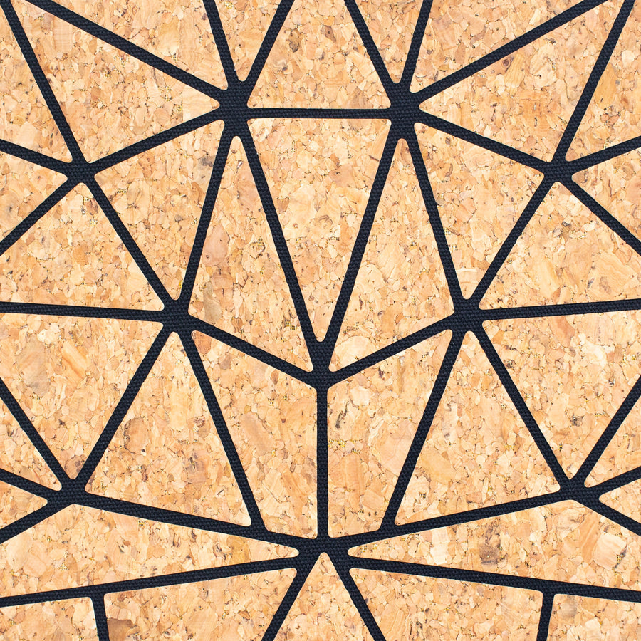 Natural Cork Geometric Chain Crossbody Shoulder Bag
