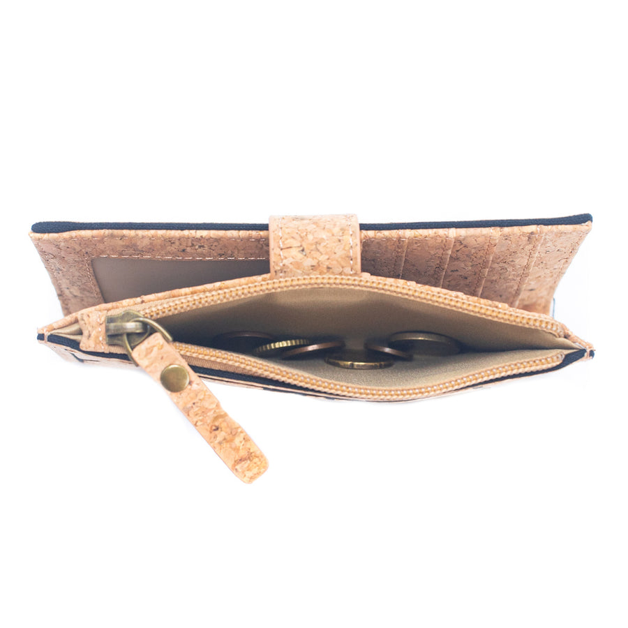 Geometric Natural Cork Purse