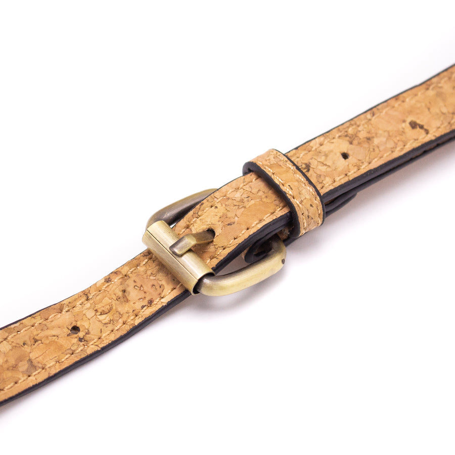 Coffee Bean & Natural Cork Crossbody Shoulder Bag