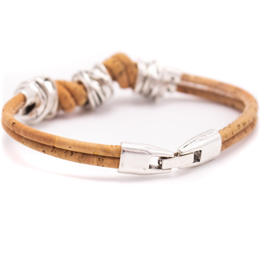 Knotted Natural Cork Bracelet