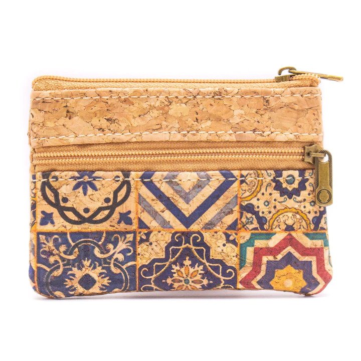 Portuguese Tiles Patterned Cork Coin Purse