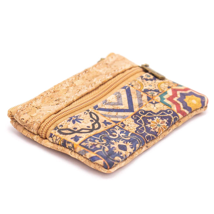 Portuguese Tiles Patterned Cork Coin Purse