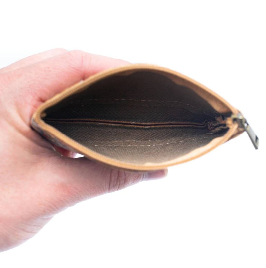 Yellow & Turquoise Natural Cork Coin Purse